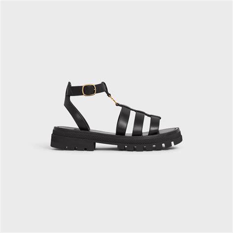 celine clea triomphe gladiator chunky sandal|Women's Clea Triomphe gladiator chunky calfskin sandals.